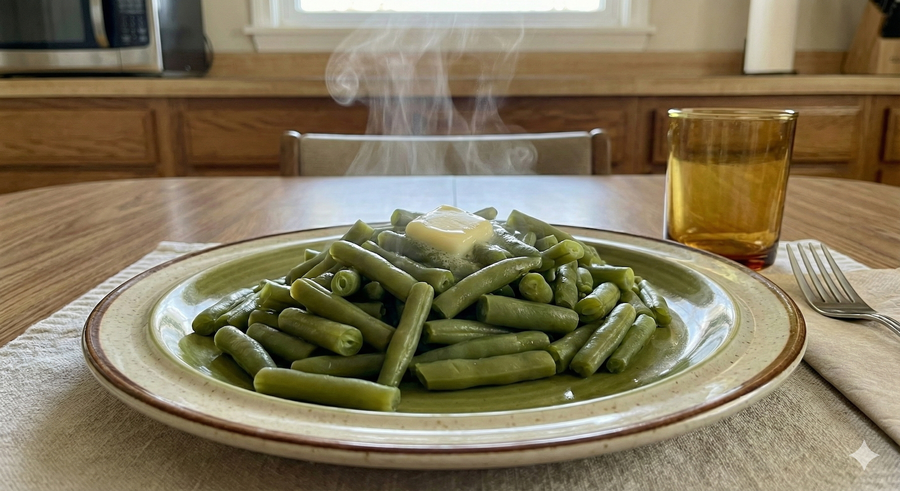 green beans served